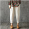 Img 2 - Cotton Blend Line Plus Size Women Ankle-Length Loose Casual Carrot Pants
