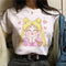 Summer Teens Cartoon T-Shirt Women Harajuku UllzangAnimation T-Shirt