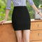 Img 2 - Summer Women Mid-Length Hip Flattering Solid Colored Suits Formal Skirt