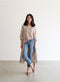 IMG 107 of Korea Suits Windbreaker Thin Women Long Cotton Blend Suit Flaxen Sunscreen Outerwear