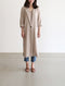 IMG 106 of Korea Suits Windbreaker Thin Women Long Cotton Blend Suit Flaxen Sunscreen Outerwear