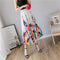 Img 36 - Skirt Women Europe Elastic Waist Pleated Printed Mid-Length Flare A-Line Skirt