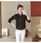 IMG 131 of Women Short Baseball Jersey Sweatshirt Stand Collar Jacket Outerwear