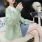 IMG 105 of Cardigan Women Short Petite Sweater Loose V-Neck Single-Breasted Lazy Outerwear