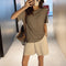 IMG 107 of SASAPopular Shorts Women Loose Summer Outdoor Straight High Waist Slim Look Knitted Casual Pants Shorts
