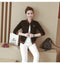 IMG 124 of Women Short Baseball Jersey Sweatshirt Stand Collar Jacket Outerwear