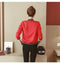 IMG 121 of Women Short Baseball Jersey Sweatshirt Stand Collar Jacket Outerwear