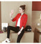 IMG 113 of Women Short Baseball Jersey Sweatshirt Stand Collar Jacket Outerwear