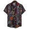 Img 13 - Africa Cultural Style Series Plus Size Line Tops Men Printed Short Sleeve Shirt Men Shirt