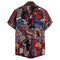 Img 5 - Africa Cultural Style Series Plus Size Line Tops Men Printed Short Sleeve Shirt Men Shirt