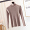 Img 7 - High Collar Women Short Slimming Slim-Look Knitted Long Sleeved Sweater