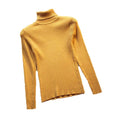 Img 5 - High Collar Women Short Slimming Slim-Look Knitted Long Sleeved Sweater