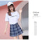 Pleated Women Summer Student Korean High Waist A-Line Plus Size Chequered Skirt