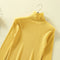 IMG 117 of Under Sweater Women High Collar Long Sleeved Knitted Solid Colored Minimalist Undershirt Slim Look Tops Outerwear
