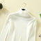 IMG 139 of Under Sweater Women High Collar Long Sleeved Knitted Solid Colored Minimalist Undershirt Slim Look Tops Outerwear