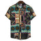 Img 7 - Africa Cultural Style Series Plus Size Line Tops Men Printed Short Sleeve Shirt Men Shirt