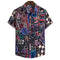 Img 15 - Africa Cultural Style Series Plus Size Line Tops Men Printed Short Sleeve Shirt Men Shirt