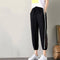 Img 4 - Summer Sporty Women Thin Loose Jogger Lantern Wide Leg Casual Ankle-Length Pants