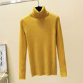 Img 9 - High Collar Women Short Slimming Slim-Look Knitted Long Sleeved Sweater