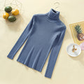 Img 16 - Women Free Sized High Collar Slimming All-Matching Fitted Long Sleeved Tops Sweater