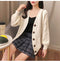 IMG 119 of Korean Puff Sleeves V-Neck Sweater Cardigan Women Loose Lazy Solid Colored Outerwear
