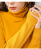 IMG 118 of Women Undershirt Korean Solid Colored Turtleneck Long Sleeved Knitted Short High Collar Sweater Outerwear