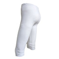 Img 8 - Stretchable Sporty Three Quarter Leggings Black White Thin Women Slim Fit Leggings