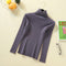 IMG 156 of Under Sweater Women High Collar Long Sleeved Knitted Solid Colored Minimalist Undershirt Slim Look Tops Outerwear