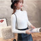 Img 6 - Women Free Sized High Collar Slimming All-Matching Fitted Long Sleeved Tops Sweater