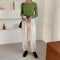 IMG 116 of insSolid Colored Minimalist Lazy Folded Knitted Undershirt Sweater Women Korean Student All-Matching Under Outerwear