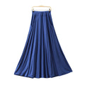 Img 10 - Summer Modal Loose Plus Size Skirt Flare Maxi High Waist Slim Look Pocket A-Line Skirt