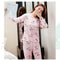 IMG 147 of Korean Round-Neck Long Sleeved Pajamas Women Casual Cozy Loose Teens Loungewear Sets Sleepwear