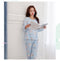 IMG 139 of Korean Round-Neck Long Sleeved Pajamas Women Casual Cozy Loose Teens Loungewear Sets Sleepwear
