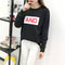 Img 5 - Women Thick Long Sleeved Sweatshirt Student bfLoose All-Matching Undershirt Tops