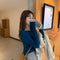 IMG 105 of insSolid Colored Minimalist Lazy Folded Knitted Undershirt Sweater Women Korean Student All-Matching Under Outerwear