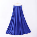 Img 9 - Summer Modal Loose Plus Size Skirt Flare Maxi High Waist Slim Look Pocket A-Line Skirt