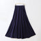 Img 8 - Summer Modal Loose Plus Size Skirt Flare Maxi High Waist Slim Look Pocket A-Line Skirt