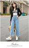 IMG 115 of Pants Women Loose Denim Pants Carrot High Waist Harem Slim Look Pants