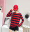 Img 9 - Summer Korean Striped Tops Women Slim Look Long Sleeved T-Shirt Undershirt