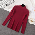Img 15 - Half-Height Collar Women Long Sleeved All-Matching Slimming Fitted Sweater