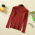 Img 19 - Half-Height Collar Women Long Sleeved All-Matching Slimming Fitted Sweater