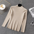 Img 17 - Half-Height Collar Women Long Sleeved All-Matching Slimming Fitted Sweater
