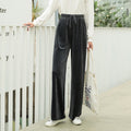 Img 7 - Drape Silk Wide Leg Women Long Straight High Waist Slim-Look Loose Lace Pants