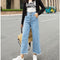 Img 6 - Pants Women Loose Denim Pants Carrot High Waist Harem Slim Look