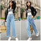 Img 5 - Pants Women Loose Denim Pants Carrot High Waist Harem Slim Look