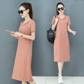 Img 3 - Casual INS Women Trendy Loose Slim-Look Popular Summer Mid-Length Dress