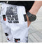 IMG 145 of Trendy Graffiti Casual Pants Men Korean Couple Loose Ankle-Length Hip-Hop ins Sporty Jogger Pants