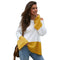 Img 5 - Original Design Color-Matching Spliced Long Sleeved Loose Knitted Sweater