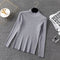 Img 11 - Half-Height Collar Women Long Sleeved All-Matching Slimming Fitted Sweater