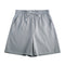 Img 5 - Cotton Blend Shorts Women Summer Elastic High Waist Slim Look All-Matching Loose Thin Plus Size Casual Wide Leg Mid-Length Pants Bermuda Shorts
